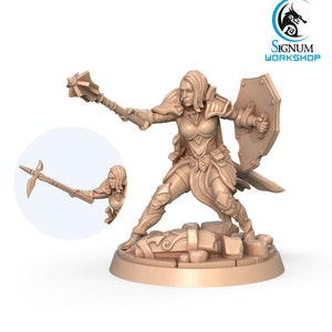 Dahlia - Paladin Cleric Human - Signum Games - Fantasy Dungeons and Dragons