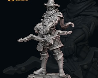 Demon Witch Hunter 03 - Galaad Miniatures - Fantasy Dungeons and Dragons Mini