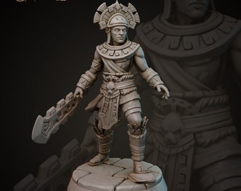 Azteken Krieger B - Kämpfer - Galaad Miniaturen - Dungeons and Dragons