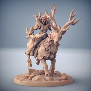 Elf Stag Rider C - Artisan Guild Fantasy Dungeons and Dragons Miniature Tabletop