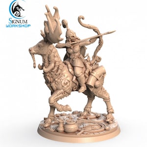 Agnete - Mounted Ranger Hunter Elk - Signum Games - Fantasy Dungeons and Dragons