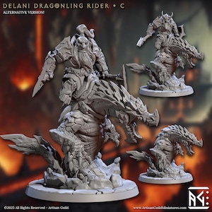 Dwarf Dragon Rider - Dragonling Fighter - Artisan Guild - Dungeons and Dragons