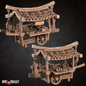 Sushi Chef Cart - Scenery Terrain - Bite the Bullet - 32mm Fantasy Fantasy D&D
