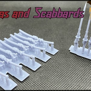 15x Katana Scabbard Mix - Marine bits War gaming Sci-Fi Custom