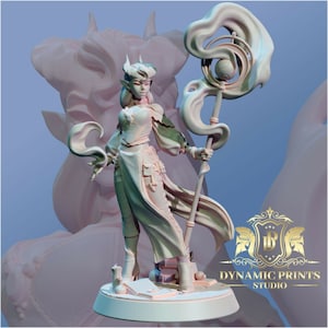 Leeloo - Tiefling Zauberer - Dynamische Drucke Exclusive 35 mm Miniatur D&D
