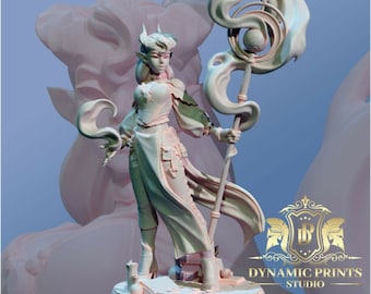 Leeloo - Tiefling Sorcerer Wizard - Dynamic Prints Exclusive 35mm Miniature D&D
