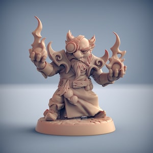 Gnome Warlock Wizard - Artisan Guild Fantasy Dungeons and Dragons Miniature