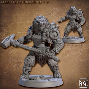 Norse Berserker D - Bear Form - Barbarian - Artisan Guild - Dungeons and Dragons
