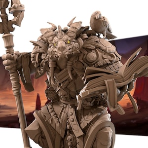 Dragonborn Warlock Wizard Mage Dragon - Bite the Bullet Fantasy D&D Miniature