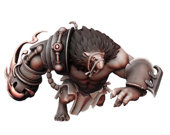 Rat Ogre Censer Fist - Manuel Boria DnD Mini - Fantasy Miniature Tabletop