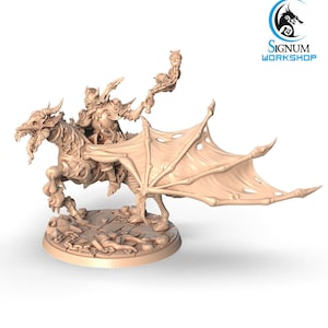 Mounted Vampiric Flail Knight - Signum Games - Fantasy Dungeons and Dragons Mini