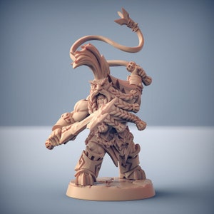 Dwarf Barbarian Reaver  - Artisan Guild Fantasy Dungeons and Dragons Miniature