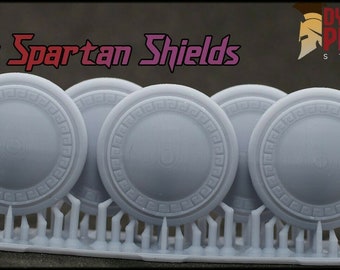 5x Spartan Shields - Marine bits War gaming Sci-Fi Custom 32mm