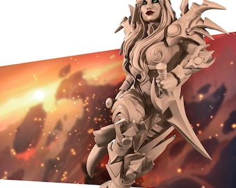 Valeera - Blood Elf Rogue Assassin - Bite the Bullet - Dungeons and Dragons 32mm