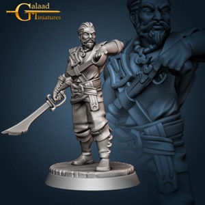Drawing Swords - Pirate Crew / Swashbuckler - Galaad Miniatures - Fantasy D&D
