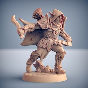 Wood Elf Ranger - Artisan Guild Fantasy Dungeons and Dragons Miniature Tabletop