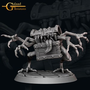 Mimic Chest Monster - Galaad Miniatures - Fantasy Dungeons and Dragons Mini