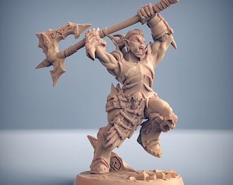 Frostmetal Orc E Artisan Guild Fantasia Dungeons and Dragons Miniatura Mesa de Jogo
