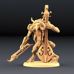 Troll Cellist - Artisan Guild Fantasy Dungeons and Dragons Miniature Monster