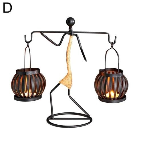 Neue 1pc kreative schöne nordische Kerze abstrakte Eisen | Etsy