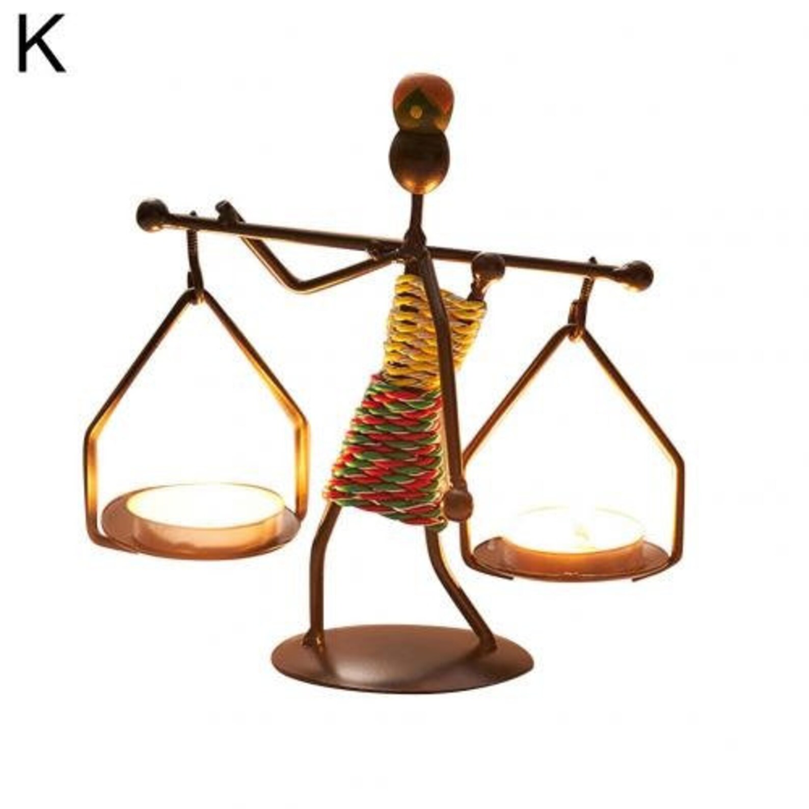 Neue 1pc kreative schöne nordische Kerze abstrakte Eisen | Etsy