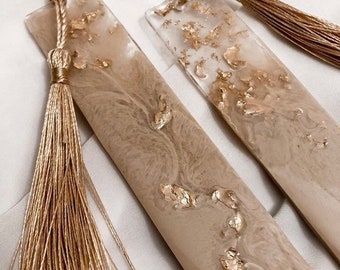 Epoxy resin bookmarks, also available with names upon request
