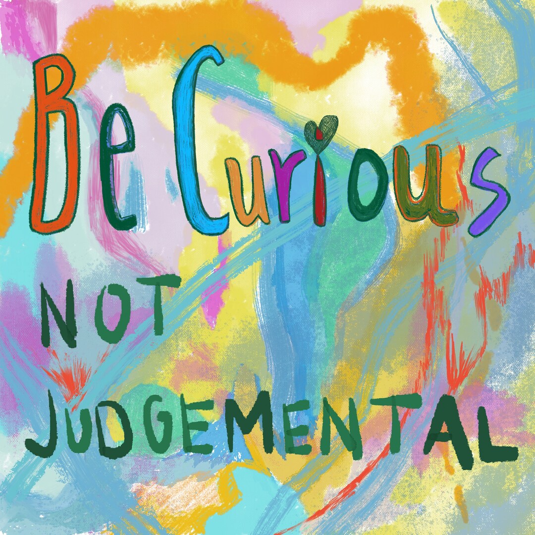 Ted Lasso Quote Be Curious Not Judgemental Inspirational Art Print 