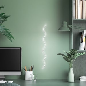 Sea Wave Neon Sign - Ocean LED Wall Art | Beach House & Spa Decor | Coastal Themed Lighting - Ready to Ship