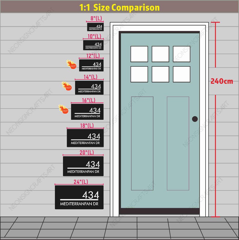 Número de casa LED personalizado, letrero de dirección moderno, caja de dirección LED personalizada, caja de luz LED de acero inoxidable metálico, decoración del hogar imagen 2
