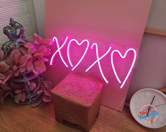 XOXO Neon Signs,Party Decor Light Signs,Event Lights,Birthday Gifts,Custom Neon Signs,Wedding Neon Signs,Personalized Lights，Home Decor