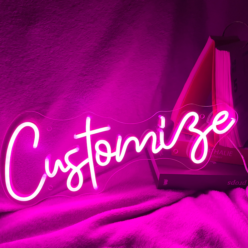 Etsy Customised Neon Lights Sign Decor