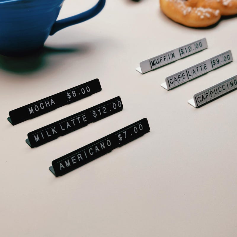 Magnetism Display Lettering Price Tag Magnetic - Etsy