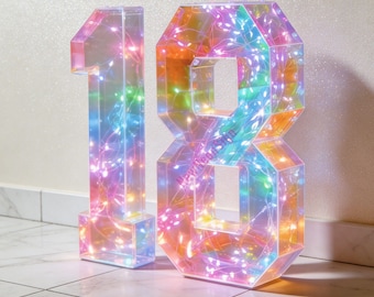 Benutzerdefinierte Marquee-Zahlen 0-9, große LED-Leuchtzahlen für Geburtstage und Jahrestage, 1 m, 4 m Partydekor