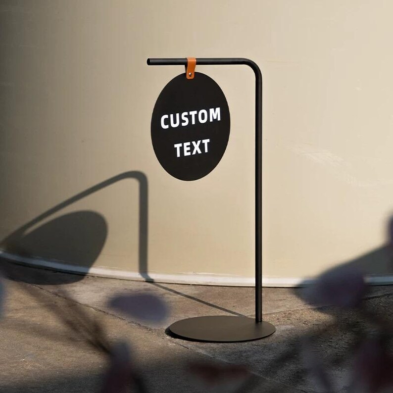 Moveable Object. Sign Custom Metal Floor Standing Sign, Double Sided A-frame Advertisement ...