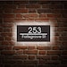 Custom Led House Number,modern Address Number Sign,personalized Led ...
