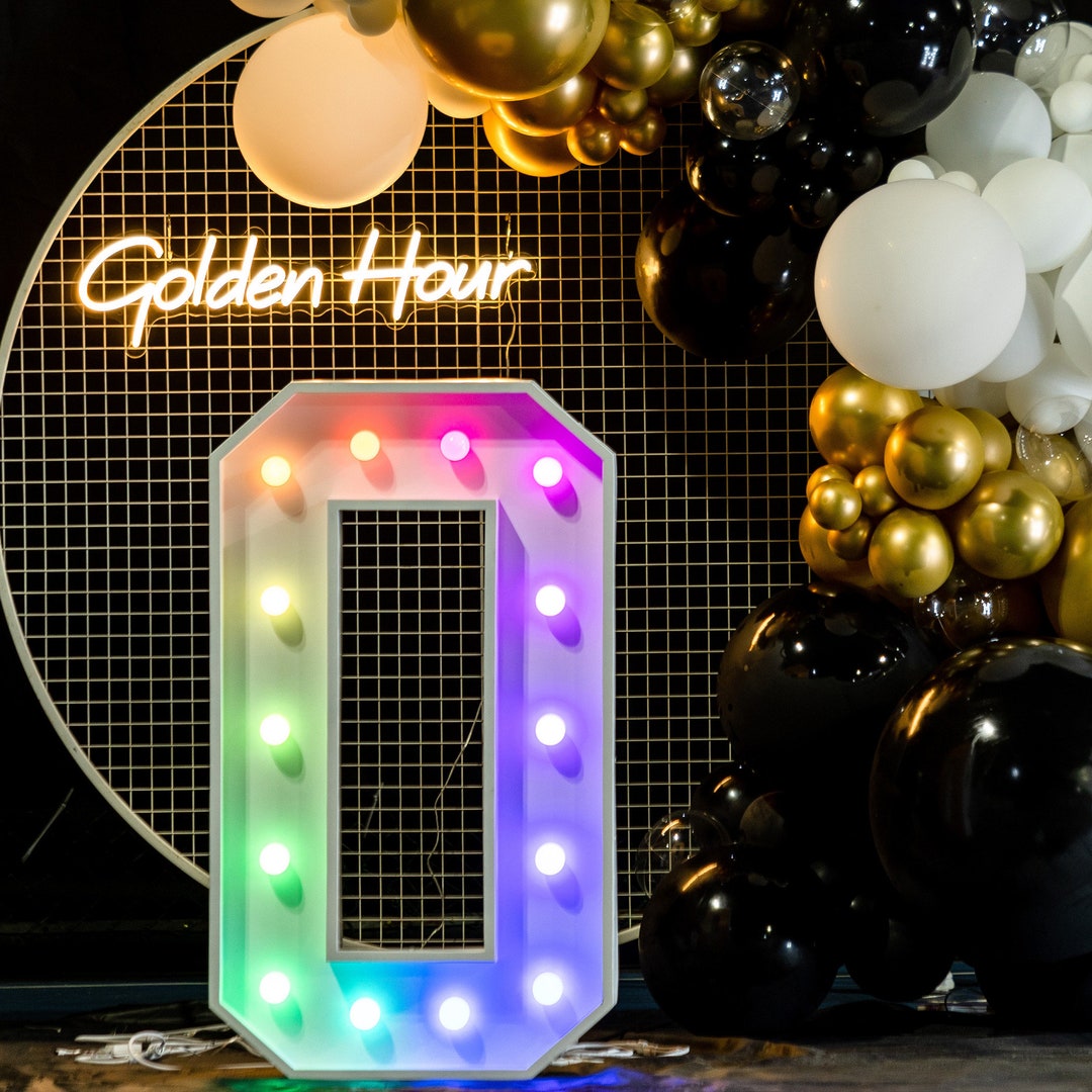 5FT/4FT/3FT Large Changing Color Led Letter Sign,wedding Led Marquee