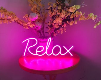 Relax neon sign,room neon light up sign,led neon sign,room neon light decor,personalized neon gifts,wall neon light decor