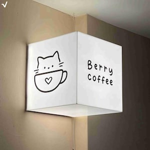 Acrylic Light Box,Rectangle Street Signage,Acrylic Full Illuminated LightBox,Wall Hanging Light Box,Outdoor Sign,Cube Light,Cafe Light Sign