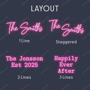 Custom Wedding Neon Sign - Personalized Couple Names - Handmade to Order - LED Wall Decor - Bride & Gift - Fast Shipping/Production image 3