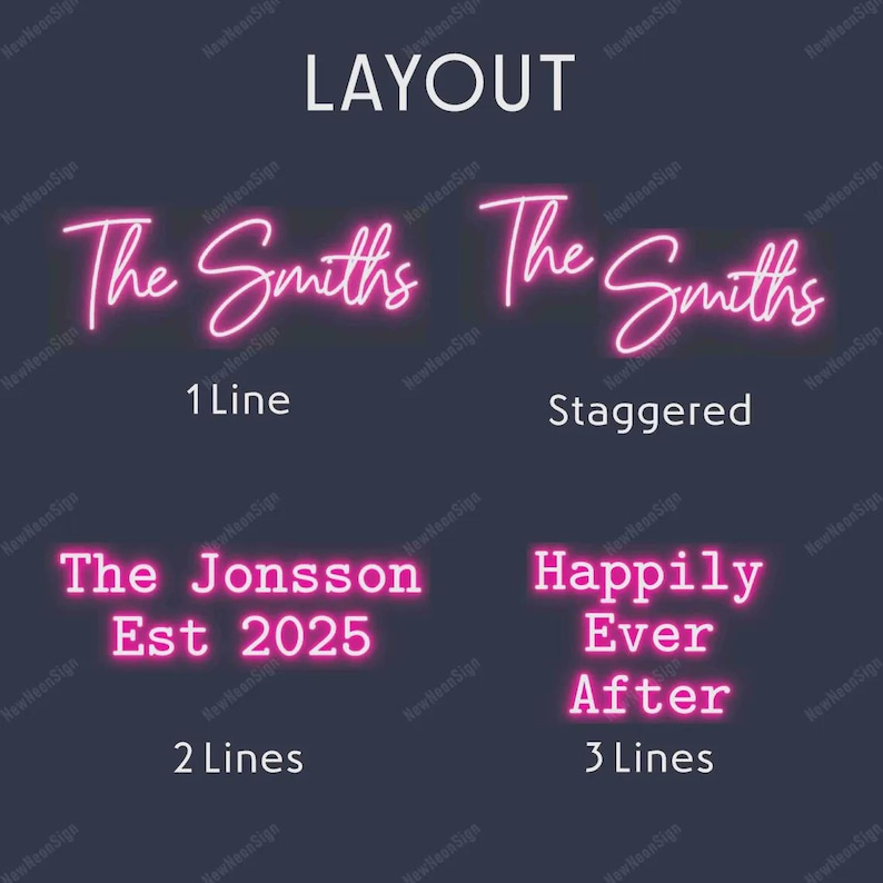 Custom Wedding Neon Sign - Personalized Couple Names - Handmade to Order - LED Wall Decor - Bride & Gift - Fast Shipping/Production image 3