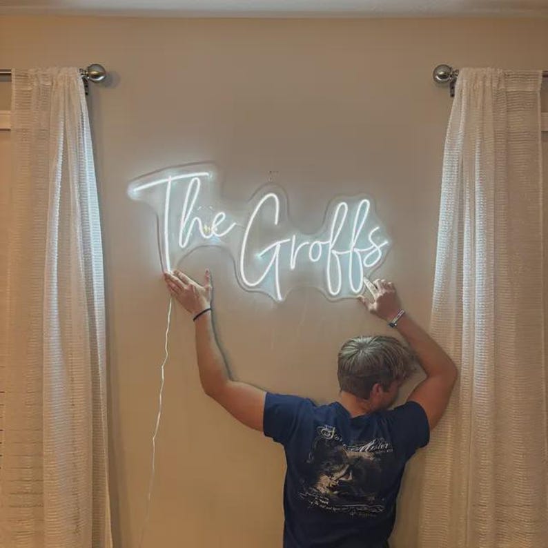 Custom Heart Neon Sign • Personalized LED Wall Art • Romantic Bedroom Decor • Dimmable Night Light • Unique Couples Gift • Energy Efficient image 5