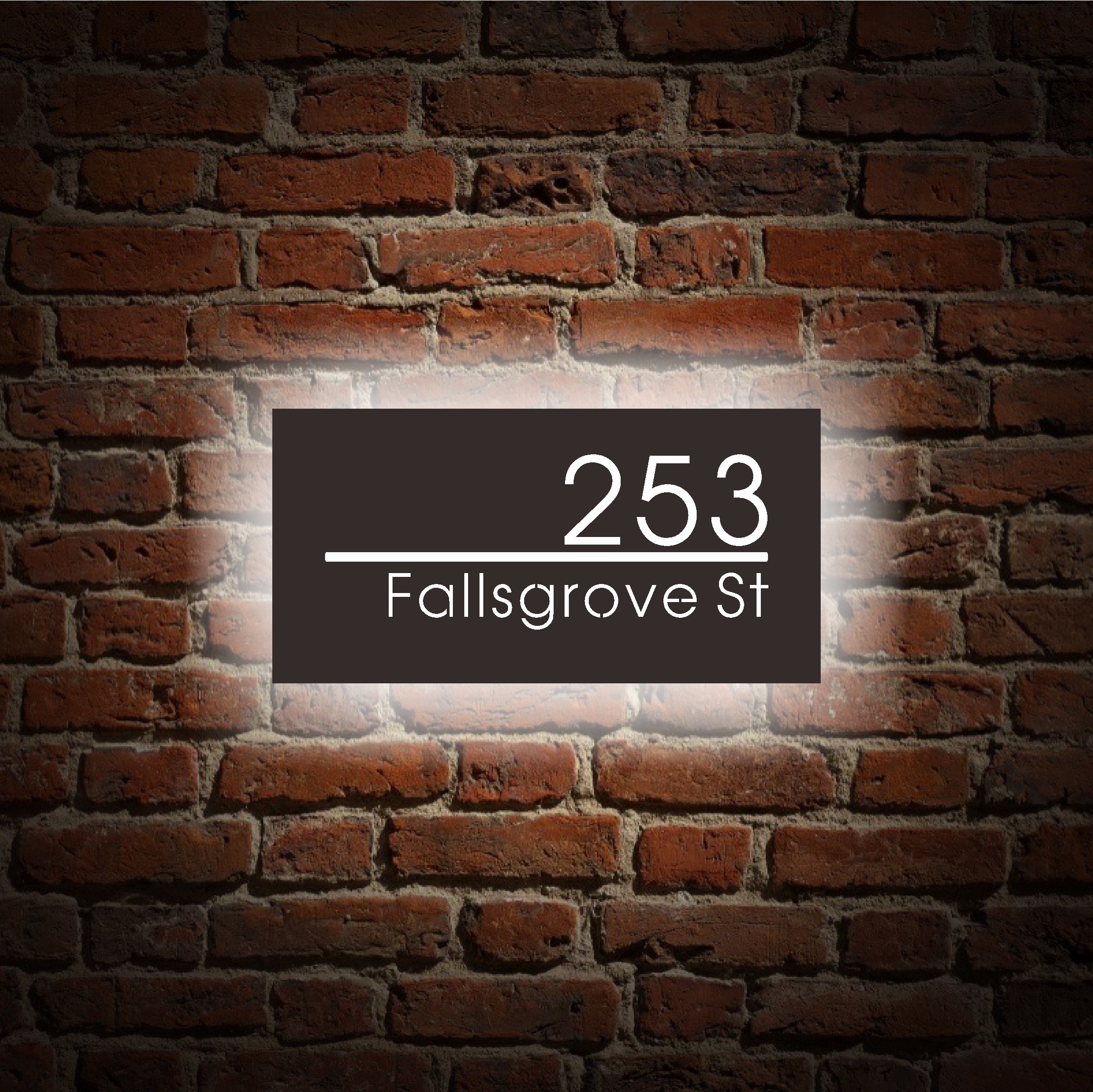 Address/number Decoration Custom Led House Number,modern Address Number Sign,personalized Led ...
