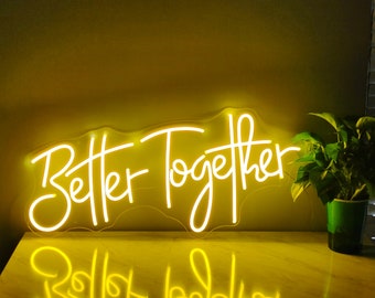 Better Together Neon Sign,Wedding Neon Sign Deocr,Wedding Neon Sign,Room Led Neon Sign,Wall Decor