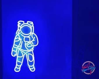 Astronaut neon sign handmade custom neon sign,wedding neon sign,neon lights for house,party decoration neon sign,personalized gifts