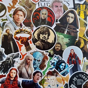 50 STKS GOT-stickerpakket, Game of Throne-personages, ideaal voor fans van de Seven Kingdoms Voeg een vleugje Westeros-magie toe aan je dagelijkse items