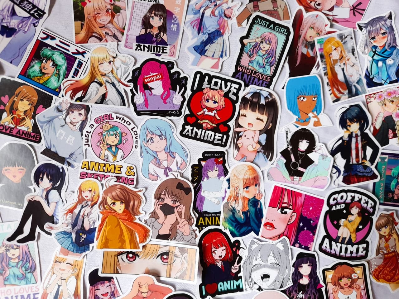  86- Eighty Six Stickers Pack of 50,Cool Anime Novel Aesthetic  Stickers Waterproof Vinyl Stickers for Laptop Water Bottle Bumper Luggage  Journal Phone : Electronics