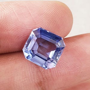 8.53 Ct Flawless Ceylon Cornflower Blue Sapphire Square Cut AAA Quality Loose Gemstone Lab Grown Sapphire Stone For Ring & Jewelry 11.6x11MM