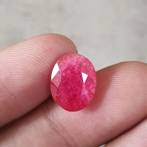 5,30 Ct Erstaunlicher Burma Roter Rubin Edelsteine Oval geschnitten AAA Qualität gefärbt Rubin Quarz Burma Rubin lose Edelstein Rubin Stein für Ring Schmuck 12.6x9.9 MM