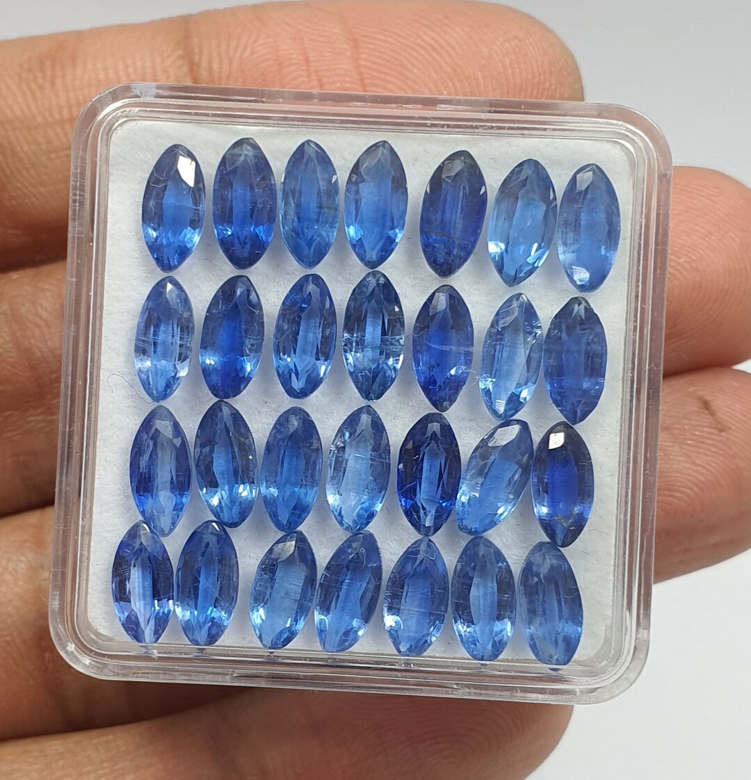 30 Pcs Natural Blue Kyanite Marquise Cut Lot Premium Quality Calibrated ...