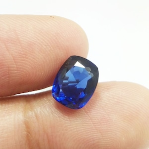 5.31 Ct Fabulous Blue Tanzanite Gemstone Cushion Cut Tanzanite Loose Gemstone Lab Created Tanzanite AAA Quality Tanzanite For Ring 9.9x8 MM